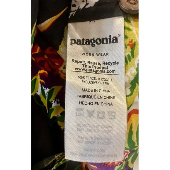 Vtg Patagonia 25th Anniv Pataloha Hawaiian Shirt Aloha Sz 12 Rare Y2K Hale'iwa - Picture 5 of 7